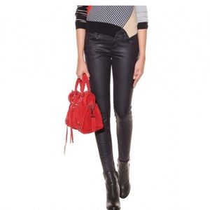 BURBERRY BRIT Wax Coated Skinny Jeans 27